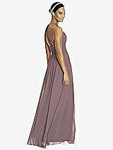 Rear View Thumbnail - French Truffle & Dark Nude Studio Design Bridesmaid Dress 4518