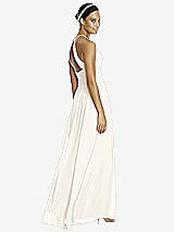 Rear View Thumbnail - Ivory & Dark Nude Studio Design Bridesmaid Dress 4518
