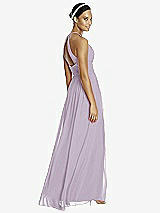 Rear View Thumbnail - Lilac Haze & Dark Nude Studio Design Bridesmaid Dress 4518