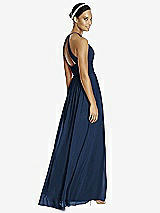 Rear View Thumbnail - Midnight Navy & Dark Nude Studio Design Bridesmaid Dress 4518