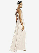 Rear View Thumbnail - Oat & Dark Nude Studio Design Bridesmaid Dress 4518