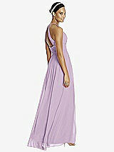 Rear View Thumbnail - Pale Purple & Dark Nude Studio Design Bridesmaid Dress 4518