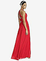 Rear View Thumbnail - Parisian Red & Dark Nude Studio Design Bridesmaid Dress 4518