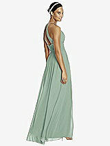 Rear View Thumbnail - Seagrass & Dark Nude Studio Design Bridesmaid Dress 4518