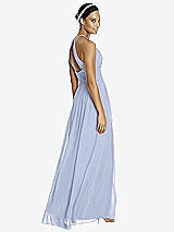 Rear View Thumbnail - Sky Blue & Dark Nude Studio Design Bridesmaid Dress 4518