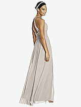 Rear View Thumbnail - Taupe & Dark Nude Studio Design Bridesmaid Dress 4518