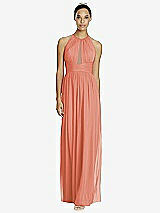 Front View Thumbnail - Terracotta Copper & Dark Nude Studio Design Bridesmaid Dress 4518