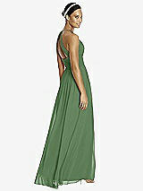 Rear View Thumbnail - Vineyard Green & Dark Nude Studio Design Bridesmaid Dress 4518