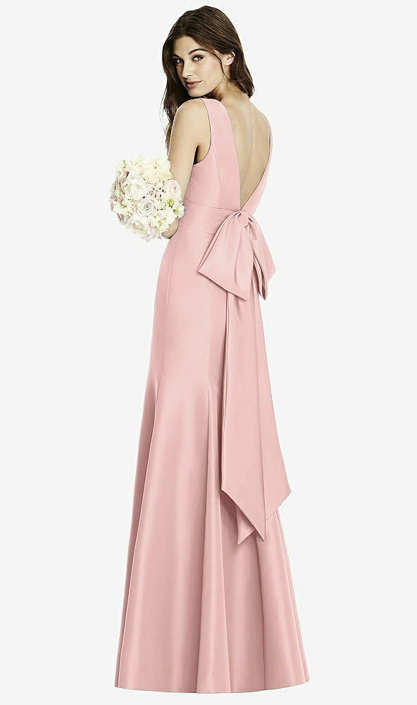 Back View - Rose - PANTONE Rose Quartz Studio Design Bridesmaid Dress 4520