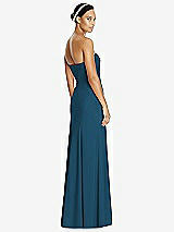 Rear View Thumbnail - Atlantic Blue Sweetheart Strapless Flared Skirt Maxi Dress