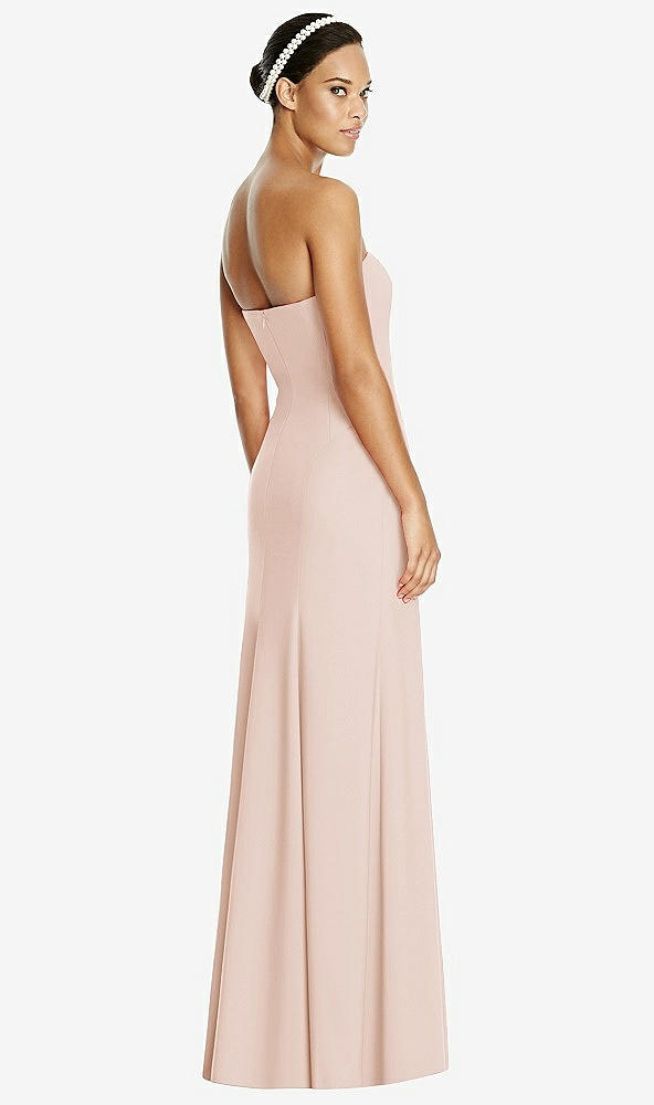 Back View - Cameo Sweetheart Strapless Flared Skirt Maxi Dress