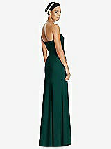 Rear View Thumbnail - Evergreen Sweetheart Strapless Flared Skirt Maxi Dress