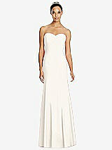 Front View Thumbnail - Ivory Sweetheart Strapless Flared Skirt Maxi Dress