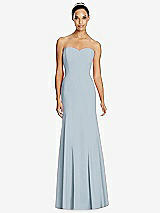 Front View Thumbnail - Mist Sweetheart Strapless Flared Skirt Maxi Dress