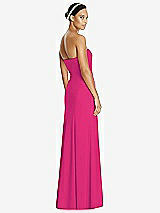 Rear View Thumbnail - Think Pink Sweetheart Strapless Flared Skirt Maxi Dress