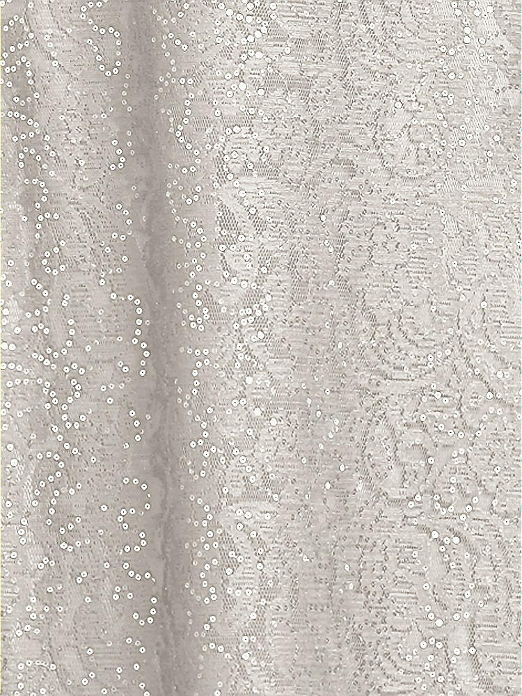 Front View - Oyster Sequin Lace Fabric by the Yard