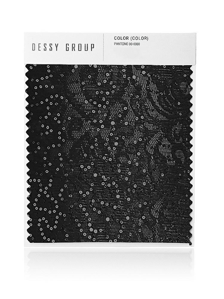 Front View - Black Sequin Lace Swatch