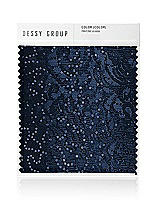 Front View Thumbnail - Midnight Navy Sequin Lace Swatch