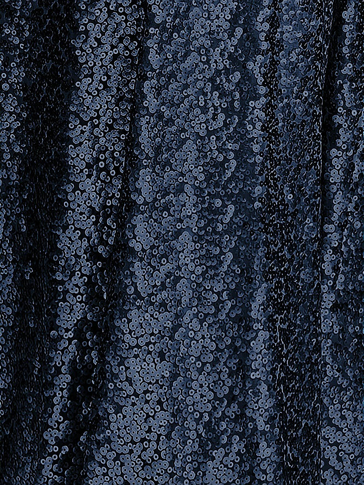 Front View - Midnight Navy Studio Sequin Fabric by the Yard