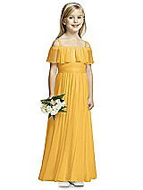 Front View Thumbnail - NYC Yellow Flower Girl Dress FL4053