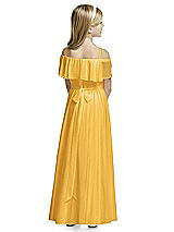 Rear View Thumbnail - NYC Yellow Flower Girl Dress FL4053