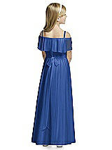 Rear View Thumbnail - Classic Blue Flower Girl Dress FL4053