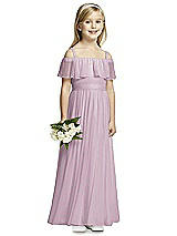 Front View Thumbnail - Suede Rose Flower Girl Dress FL4053