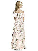 Rear View Thumbnail - Blush Garden Flower Girl Dress FL4053