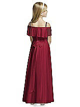 Rear View Thumbnail - Burgundy Flower Girl Dress FL4053