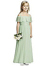 Front View Thumbnail - Celadon Flower Girl Dress FL4053
