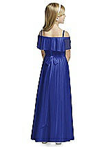 Rear View Thumbnail - Cobalt Blue Flower Girl Dress FL4053