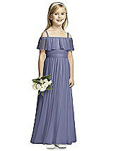 Front View Thumbnail - French Blue Flower Girl Dress FL4053