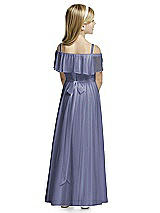 Rear View Thumbnail - French Blue Flower Girl Dress FL4053