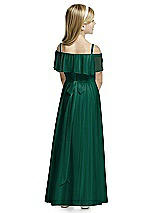 Rear View Thumbnail - Hunter Green Flower Girl Dress FL4053