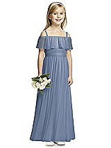 Front View Thumbnail - Larkspur Blue Flower Girl Dress FL4053