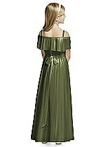Rear View Thumbnail - Olive Green Flower Girl Dress FL4053