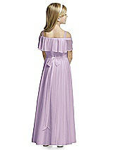 Rear View Thumbnail - Pale Purple Flower Girl Dress FL4053
