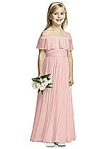 Front View Thumbnail - Rose - PANTONE Rose Quartz Flower Girl Dress FL4053