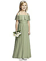 Front View Thumbnail - Sage Flower Girl Dress FL4053