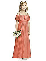 Front View Thumbnail - Terracotta Copper Flower Girl Dress FL4053