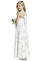 Rear View Thumbnail - Bleu Garden Flower Girl Dress FL4054