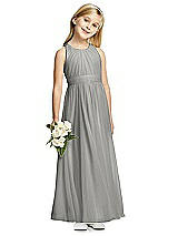 Front View Thumbnail - Chelsea Gray Flower Girl Dress FL4054