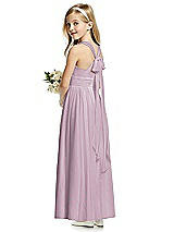 Rear View Thumbnail - Suede Rose Flower Girl Dress FL4054