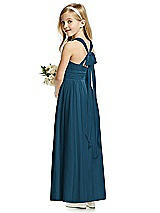 Rear View Thumbnail - Atlantic Blue Flower Girl Dress FL4054