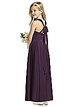 Rear View Thumbnail - Aubergine Flower Girl Dress FL4054