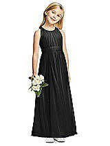 Front View Thumbnail - Black Flower Girl Dress FL4054