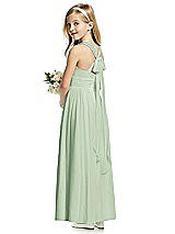 Rear View Thumbnail - Celadon Flower Girl Dress FL4054