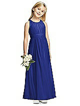 Front View Thumbnail - Cobalt Blue Flower Girl Dress FL4054