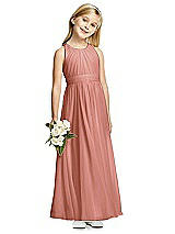 Front View Thumbnail - Desert Rose Flower Girl Dress FL4054