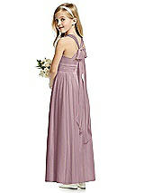 Rear View Thumbnail - Dusty Rose Flower Girl Dress FL4054